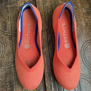 Rothy’s flats orange-size 7